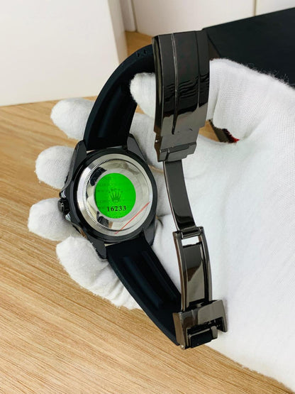 Rolex Yacht-Master Inspired Black Dial Luxury Sports Watch
