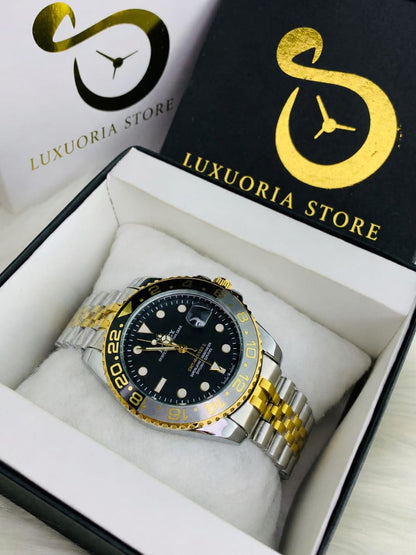 Luxury GMT Master II Automatic Luxury Sports Watch – Steel & Ceramic Bezel
