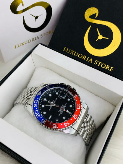Luxury GMT Master II Automatic Luxury Sports Watch – Steel & Ceramic Bezel