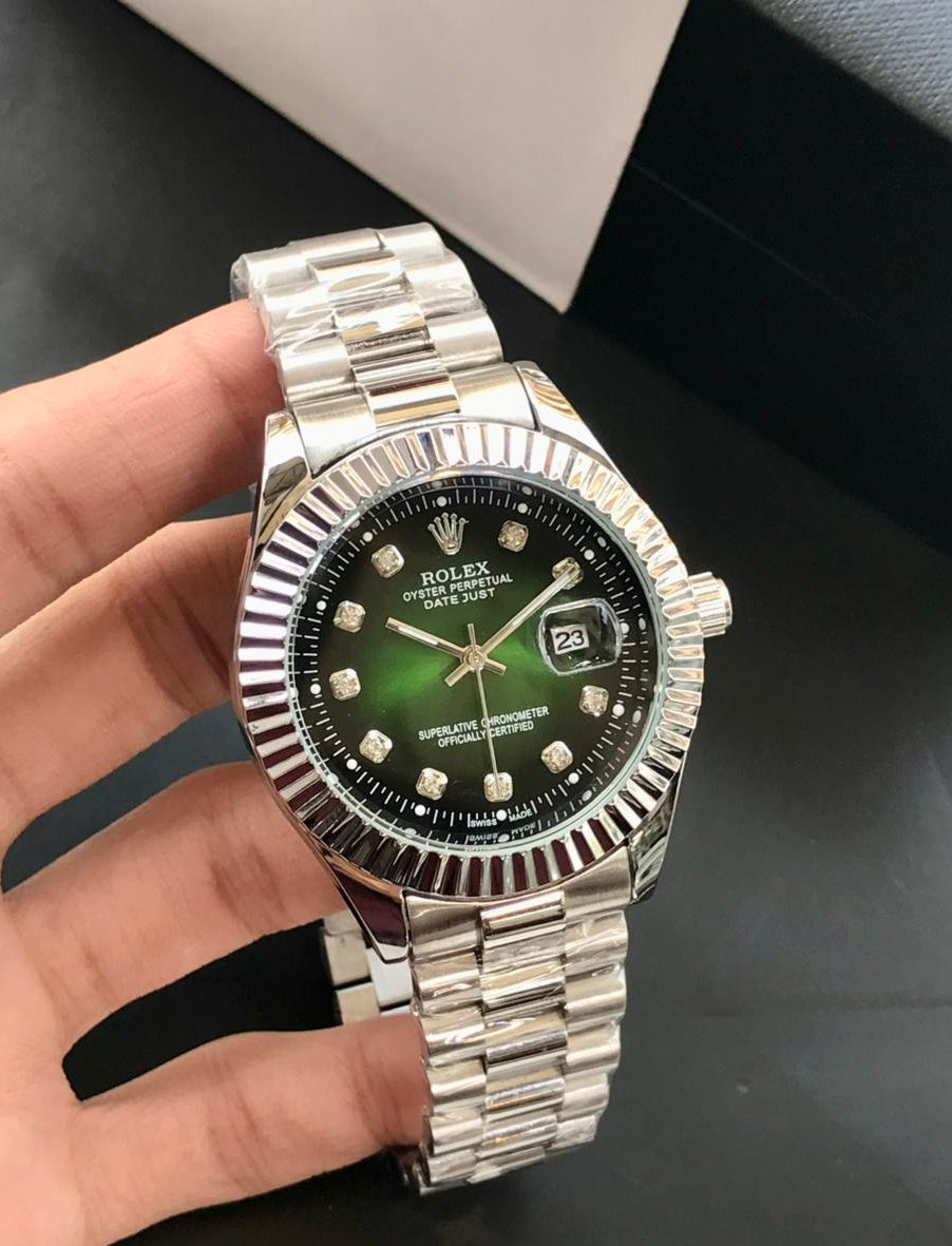 Classic Rolex Datejust Automatic Luxury Dress Watch – Stainless Steel & Fluted Bezel