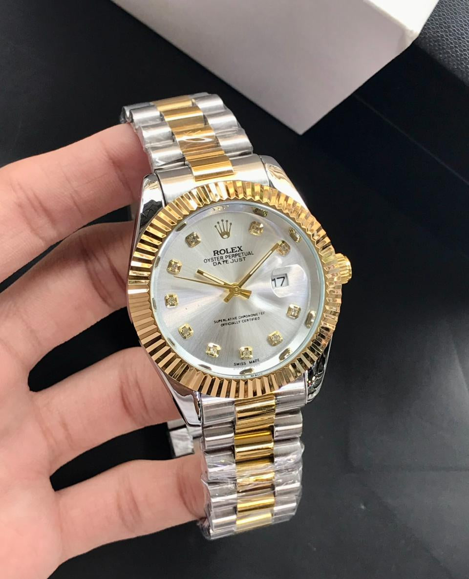 Classic Rolex Datejust Automatic Luxury Dress Watch – Stainless Steel & Fluted Bezel