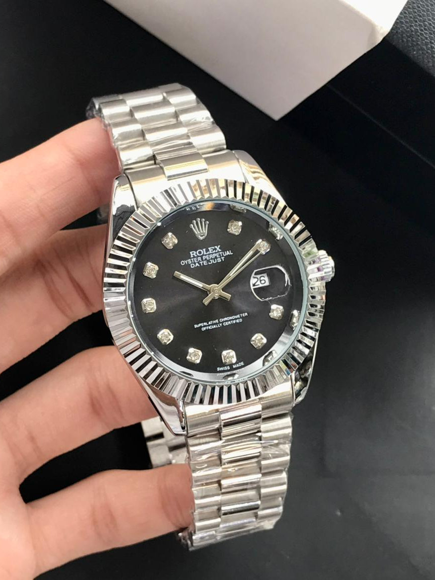 Classic Rolex Datejust Automatic Luxury Dress Watch – Stainless Steel & Fluted Bezel
