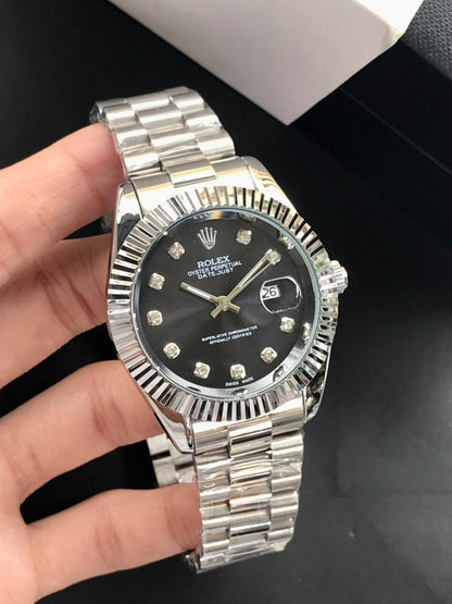 Classic Rolex Datejust Automatic Luxury Dress Watch – Stainless Steel & Fluted Bezel