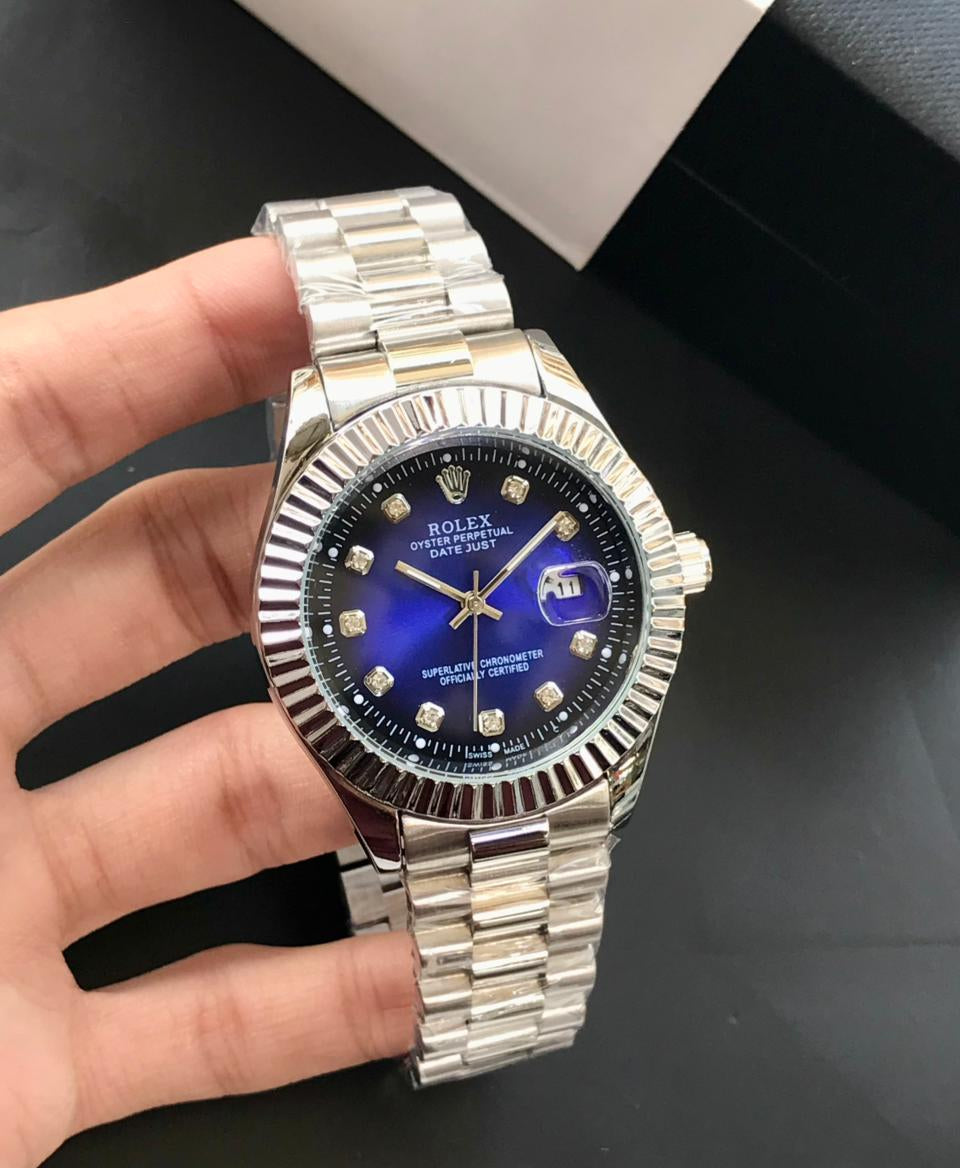 Classic Rolex Datejust Automatic Luxury Dress Watch – Stainless Steel & Fluted Bezel