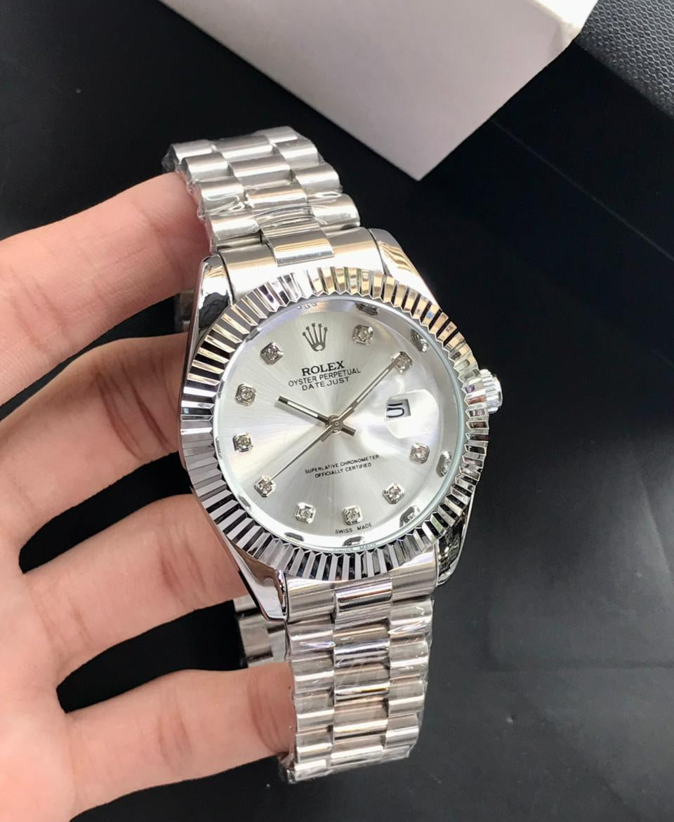 Classic Rolex Datejust Automatic Luxury Dress Watch – Stainless Steel & Fluted Bezel