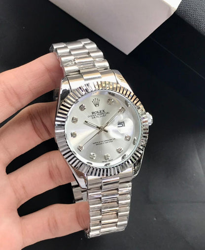 Classic Rolex Datejust Automatic Luxury Dress Watch – Stainless Steel & Fluted Bezel