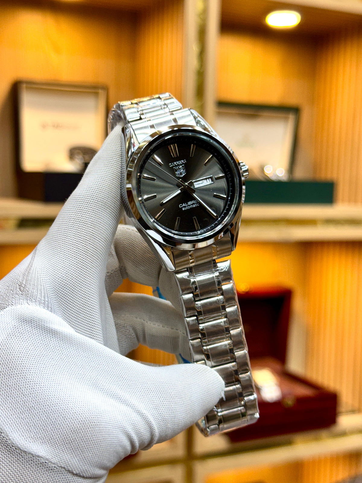 Tag Heuer Classic Day-Date Luxury Watch – Premium Analog Wristwatch with Steel Strap