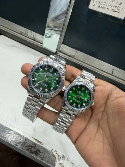 Rolex Couple Watch Set – Premium Luxury Analog Pair