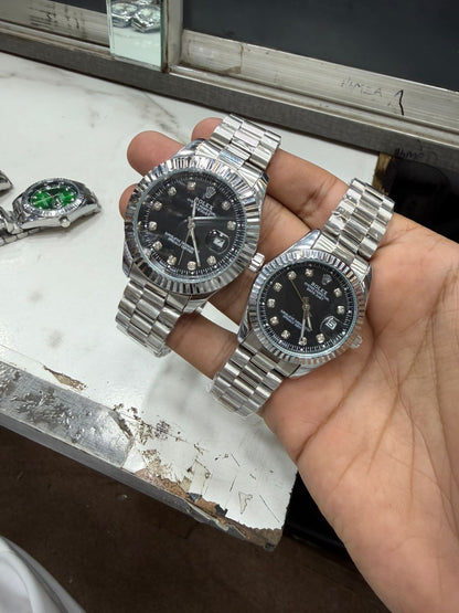 Rolex Couple Watch Set – Premium Luxury Analog Pair