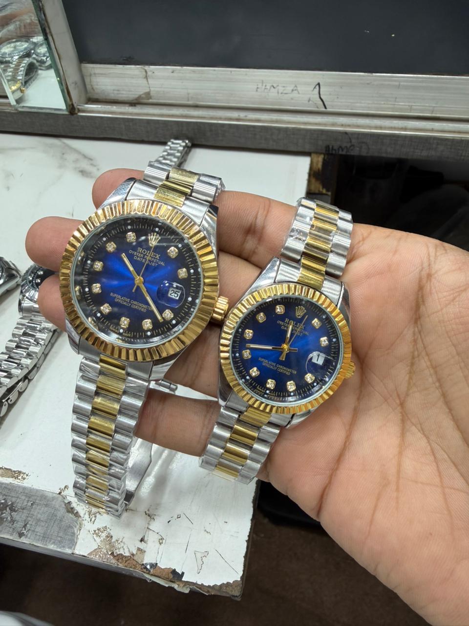 Rolex Couple Watch Set – Premium Luxury Analog Pair