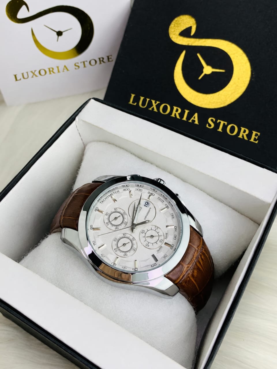 Tissot Chronograph Automatic Luxury Sports Watch – Stainless Steel & Tachymeter Dial